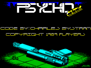 Psycho City title screen for ZX Spectrum